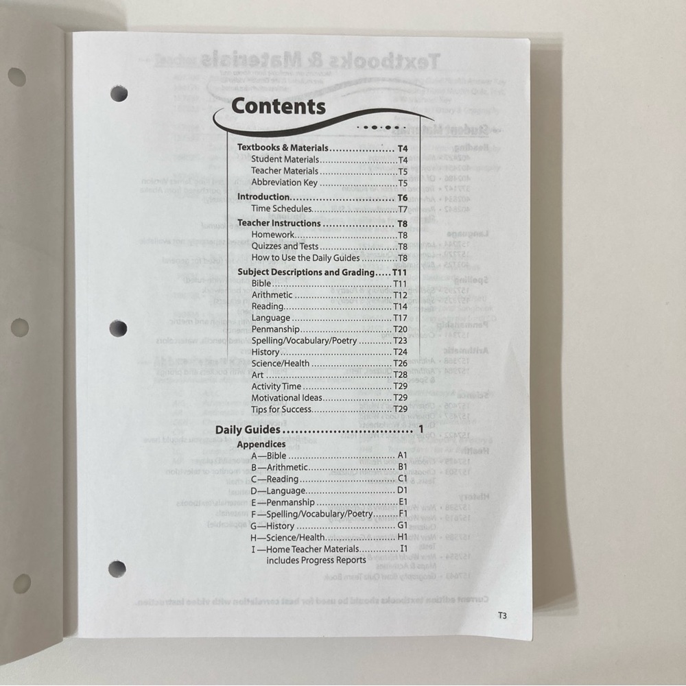 Abeka Homeschool Grade 6 Video Manual - Picture 4 of 12